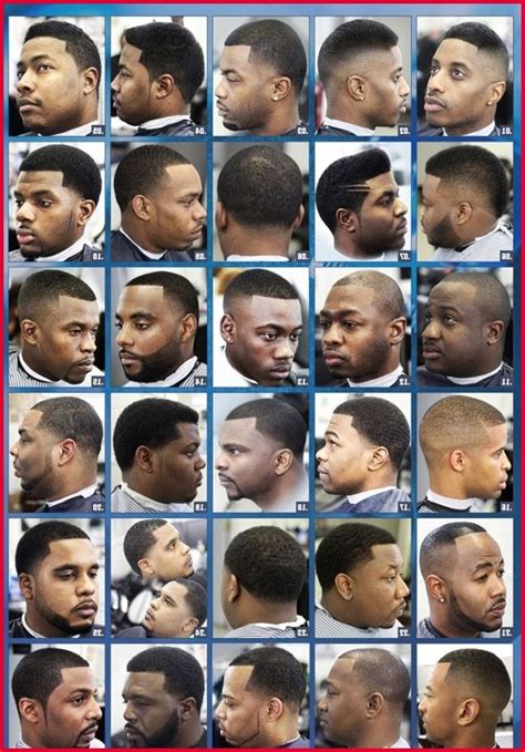 black cuts for men|haircut chart for black men.